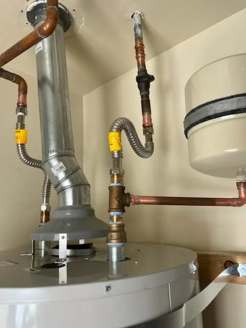 Water heater installation and plumbing repair in Volney